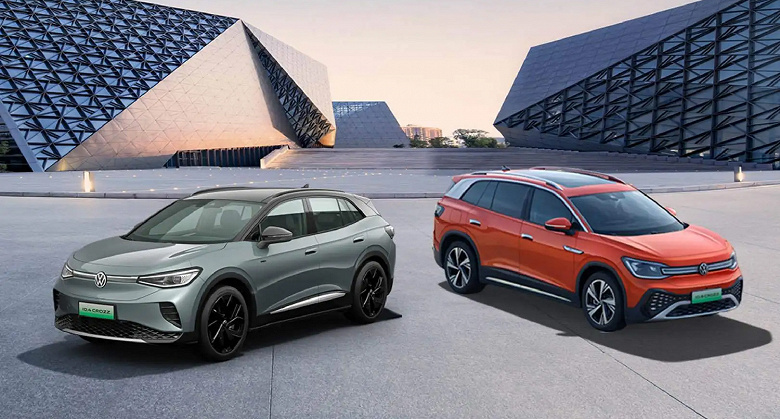 Volkswagen обрушила цены на кроссоверы ID. 4 CROZZ 2025 и ID. 6 CROZZ — они подешевели на 7600 долларов